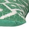 Kussen jacquard ruit - groen - 45x45 cm