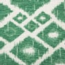 Kussen jacquard ruit - groen - 45x45 cm