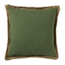 Kussen jute - groen - 45x45 cm