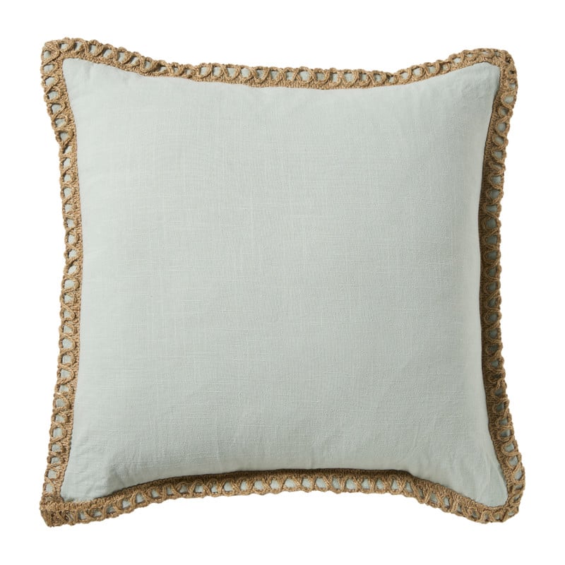 Kussen jute - mint - 45x45 cm