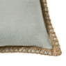 Kussen jute - mint - 45x45 cm