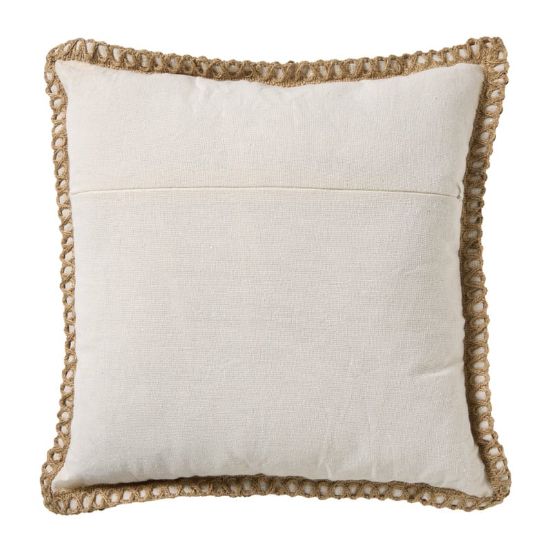 Kussen jute - geel - 45x45 cm