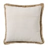 Kussen jute - geel - 45x45 cm