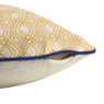 Kussen jacquard - geel - 45x45 cm