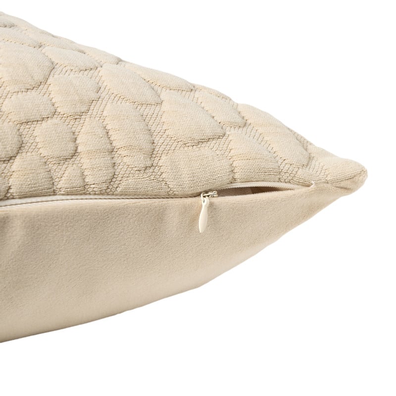 Kussen animal structuur - beige - 45x45 cm