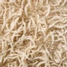 Kussen harig rond - beige - ø40 cm