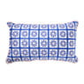 Kussen bloem - blauw/roze - 30x50cm
