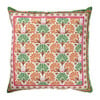 Kussen print bloem - multikleur - 45x45 cm