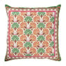 Kussen print bloem - multikleur - 45x45 cm
