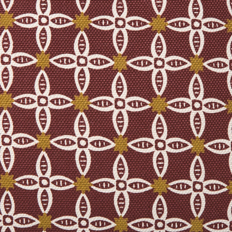 Kussen bloemen - rood/geel - 45x45 cm