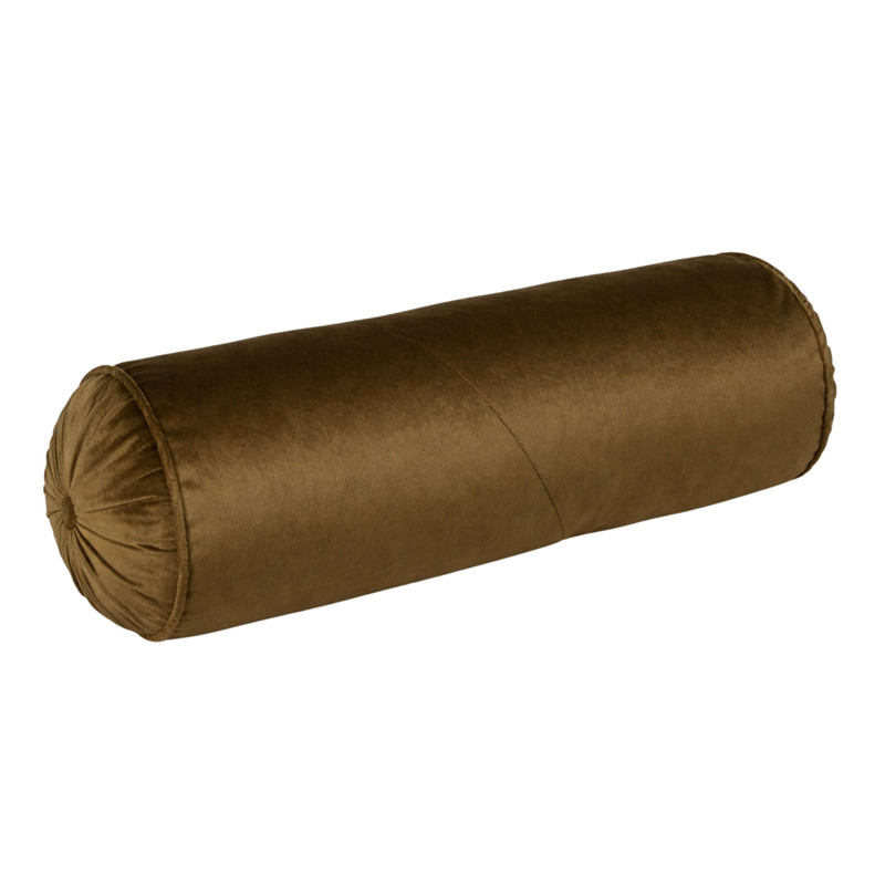 Kussen bolster - groen - ø17x45 cm