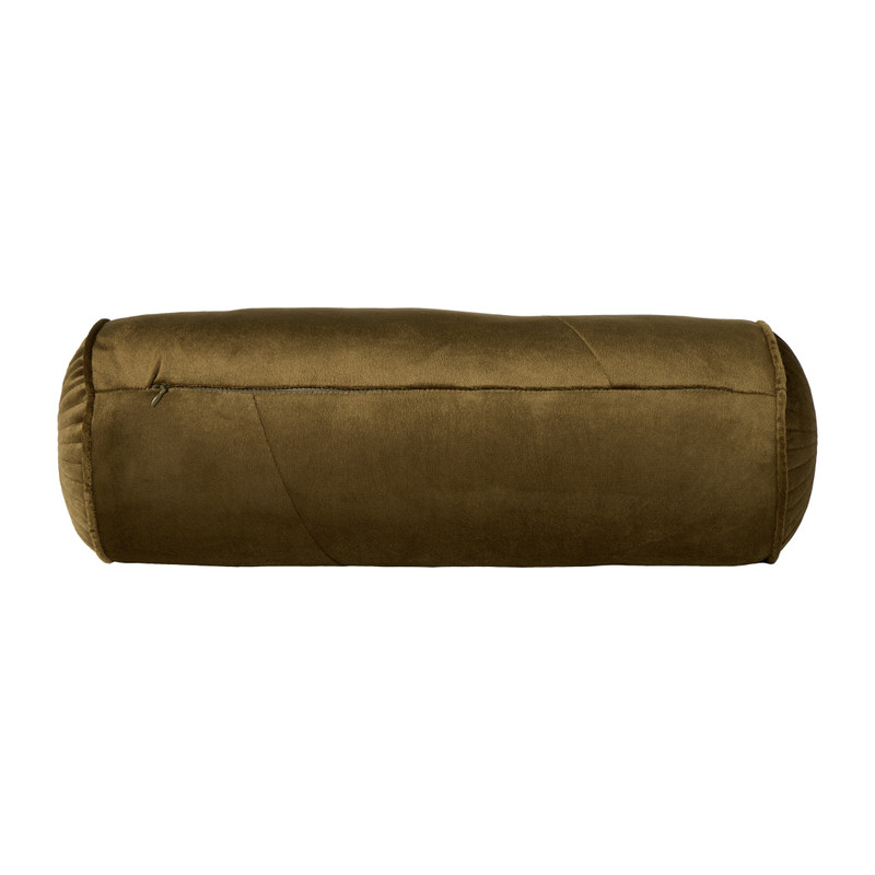 Kussen bolster - groen - ø17x45 cm