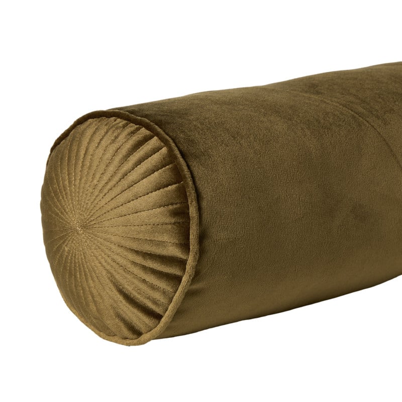 Kussen bolster - groen - ø17x45 cm