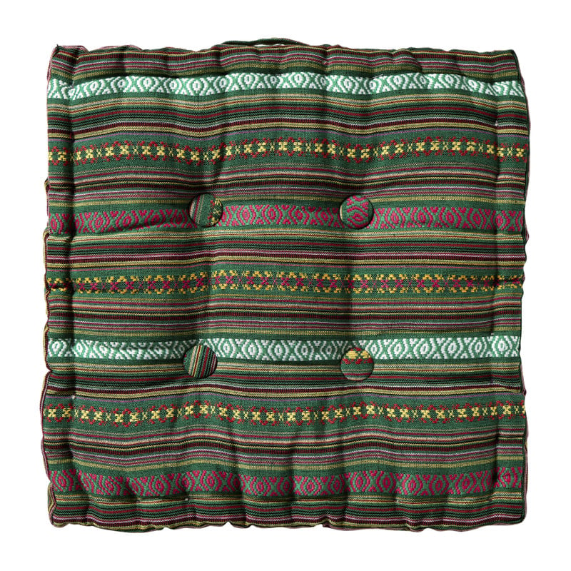 Matraskussen mexican - groen - 40x40 cm