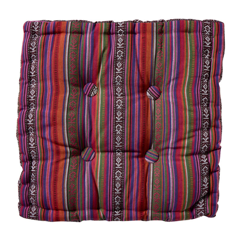 Matraskussen mexican - rood - 40x40 cm