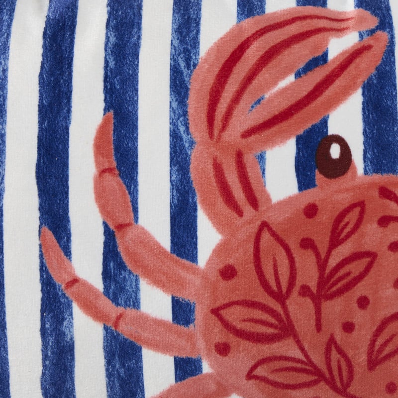 Kussen krab - multikleur - 45x27 cm