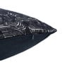 Kussen chenille jacquard - blauw - 45x45 cm