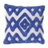 Kussen tufted - blauw - 45x45 cm