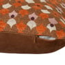 Kussen chenille jacquard - roze/paars - 45x45 cm