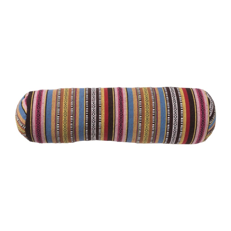 Bolster kussen Mexican - geel - 15x50 cm