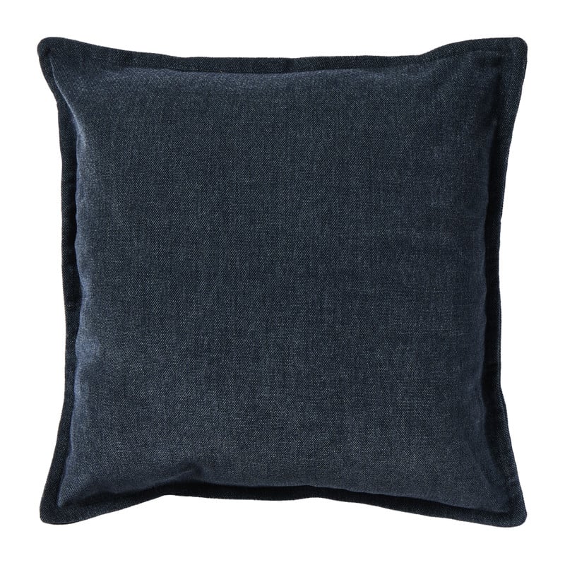Kussen jeans - donkerblauw - 45x45 cm 
