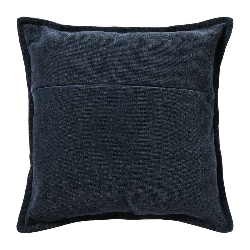 Kussen jeans - donkerblauw - 45x45 cm 