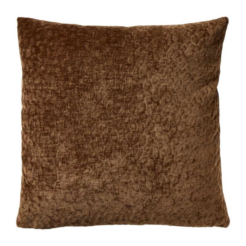 Kussen animal jaquard - bruin - 45x45 cm 