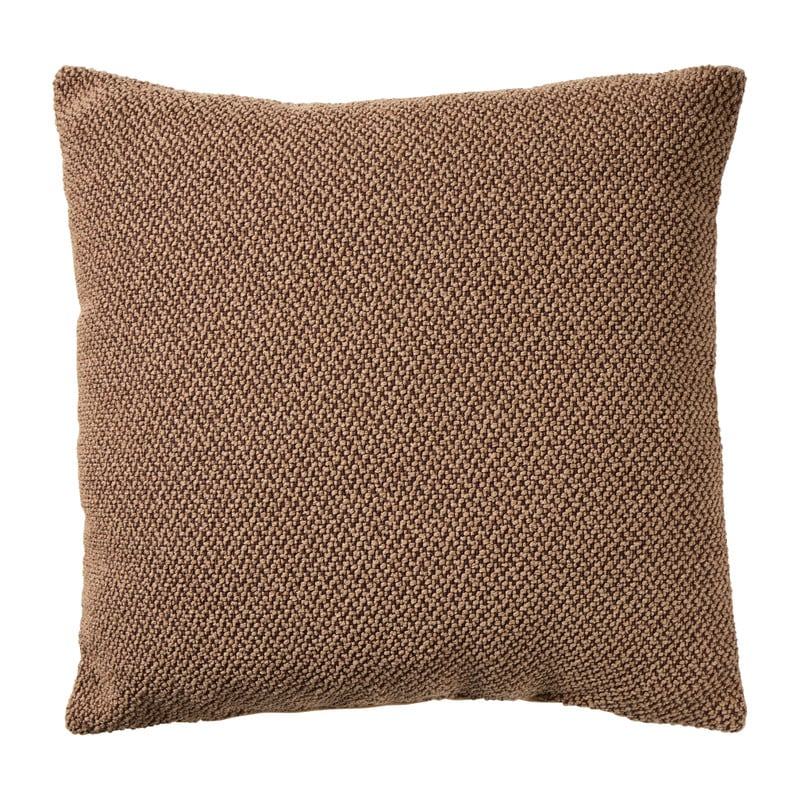 Kussen bouclé duo tone - bruin - 40x40 cm 