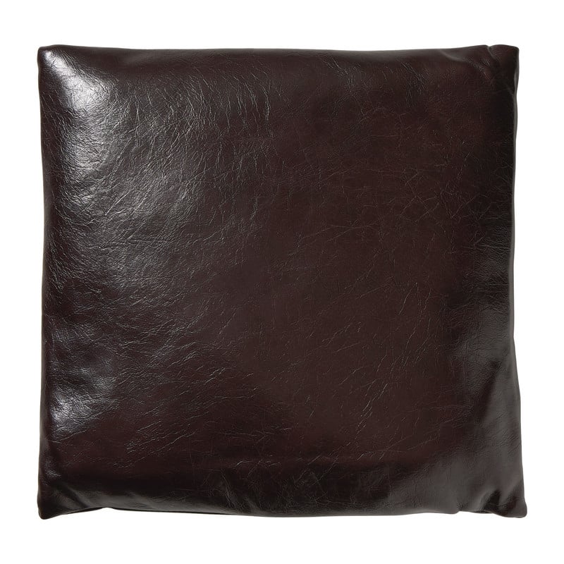 Kussen glans - bruin - 30x30 cm 