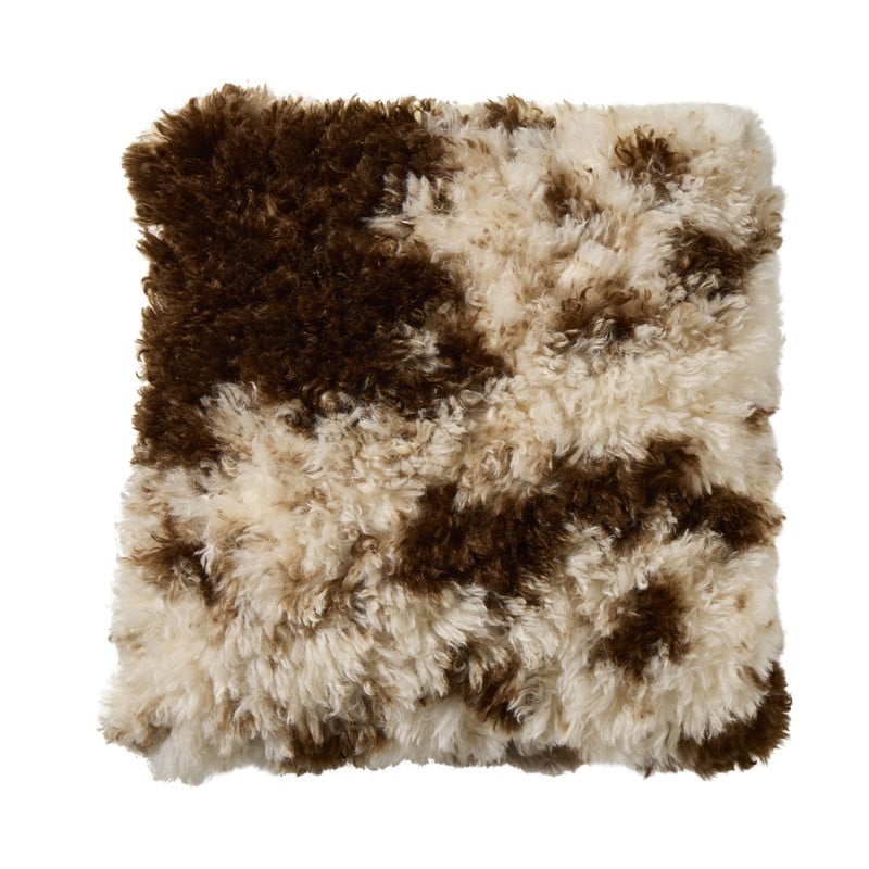 Kussen cow - bruin/wit - 45x45 cm