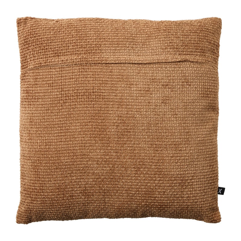 Kussen geblokt groot - roze - 60x60 cm 