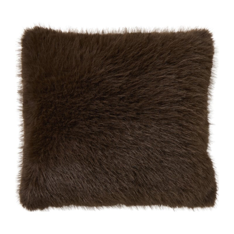 Kussen fluffy - bruin - 45x45 cm