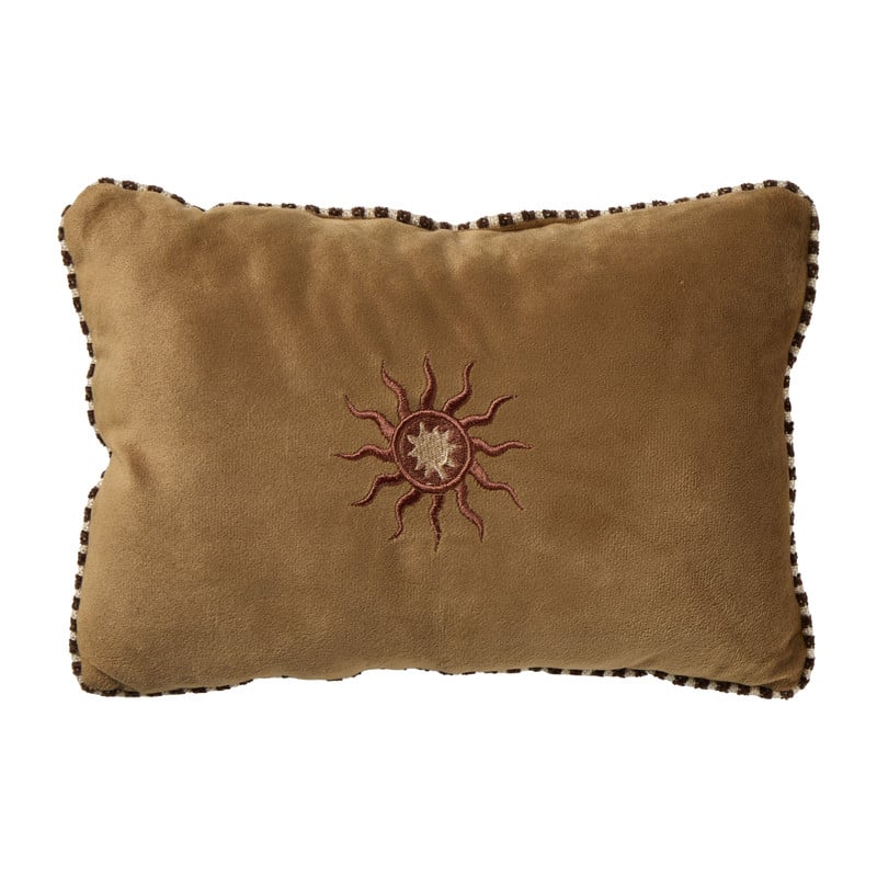 Mini kussen velvet zonnetje - geel - 20x30 cm