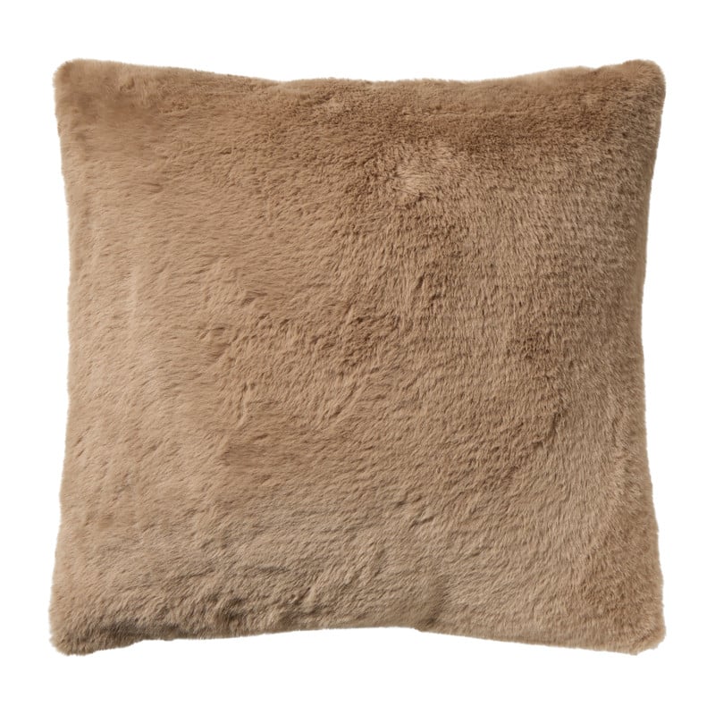 Kussen faux fur - beige - 45x45 cm 