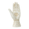 Decoratie hand - wit - 19.5 cm 