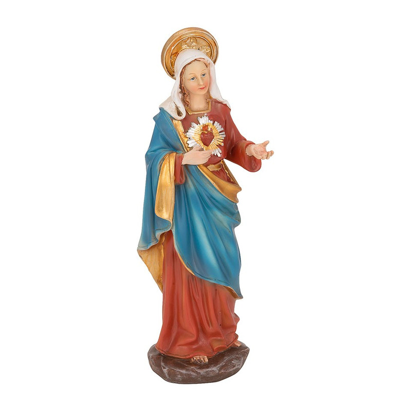Heilige Maria in rode jurk 