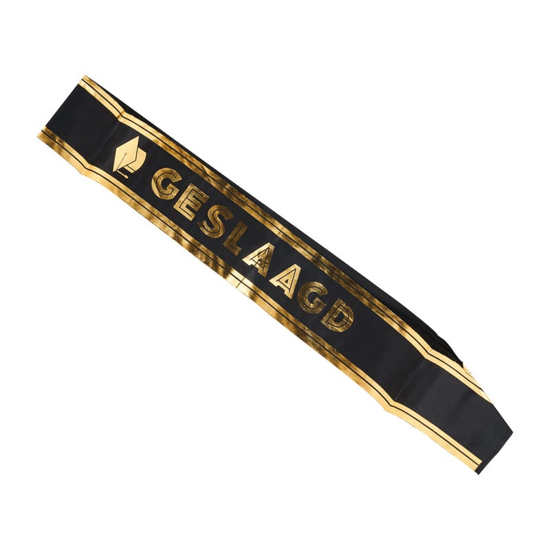 Sjerp geslaagd - zwart/goud