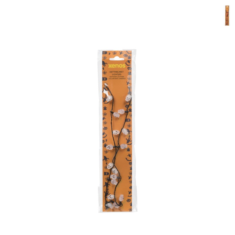 Halloween ketting met lichtjes - diverse varianten - 80 cm