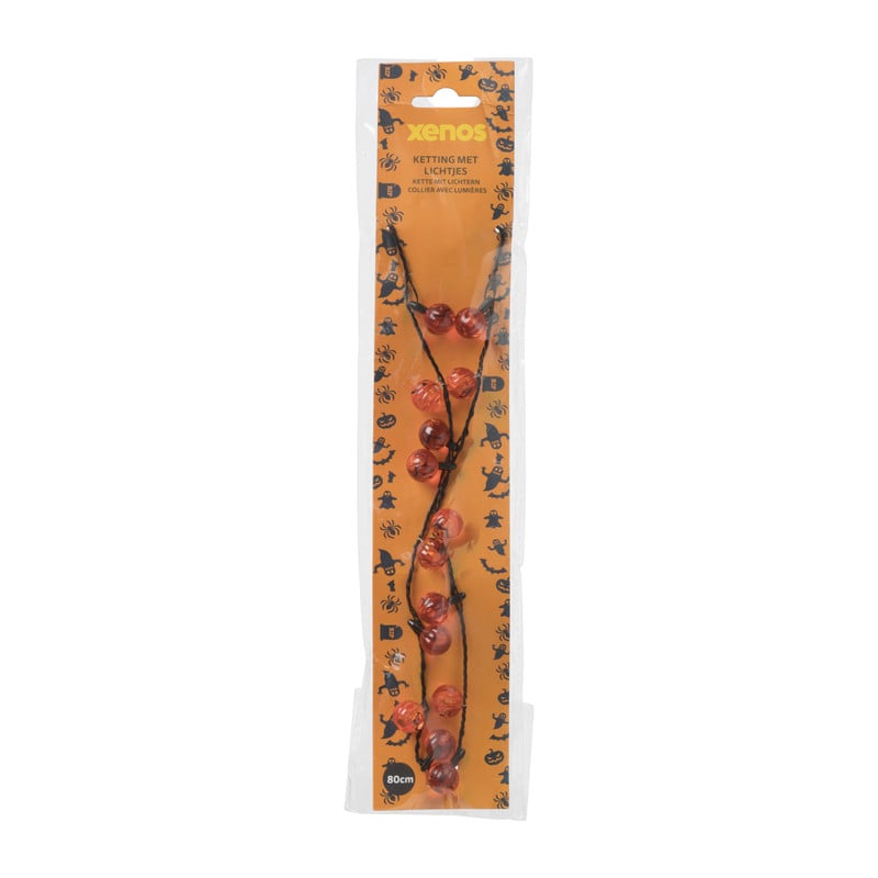 Halloween ketting met lichtjes - diverse varianten - 80 cm