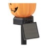 Solar tuinlamp pompoen - oranje/zwart - ø7x36.5 cm