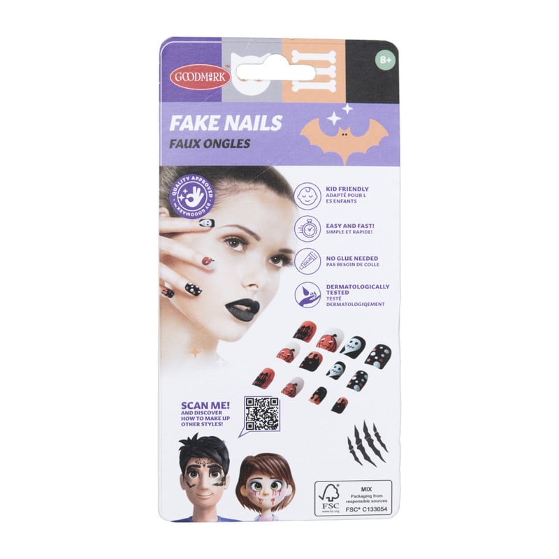 Plaknagels halloween - diverse varianten