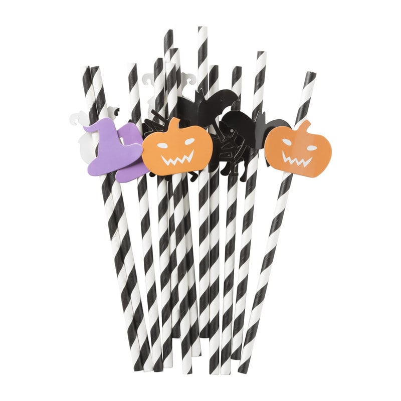 Rietjes halloween - papier - set van 12