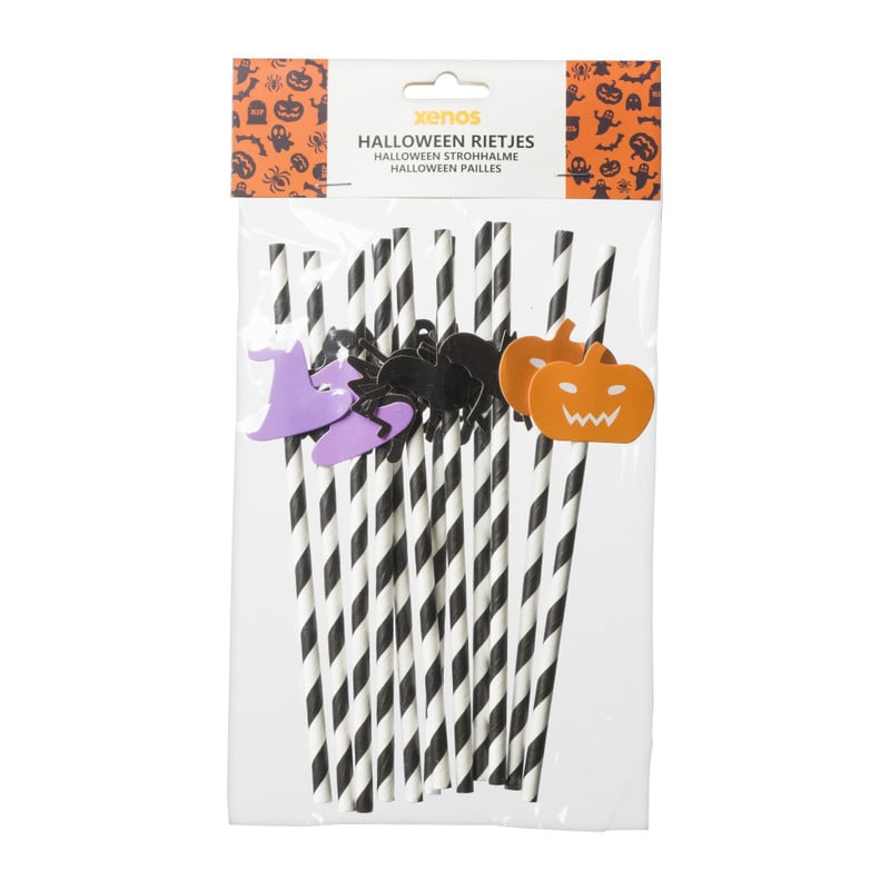 Rietjes halloween - papier - set van 12