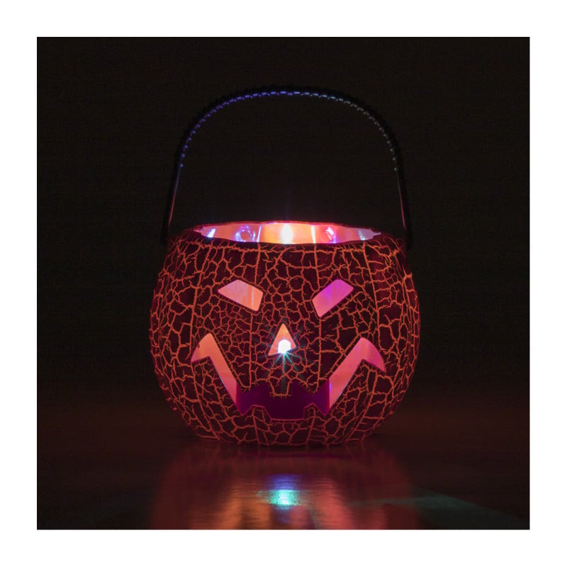 Lantaarn pompoen halloween - diverse varianten - ø11x8.4 cn