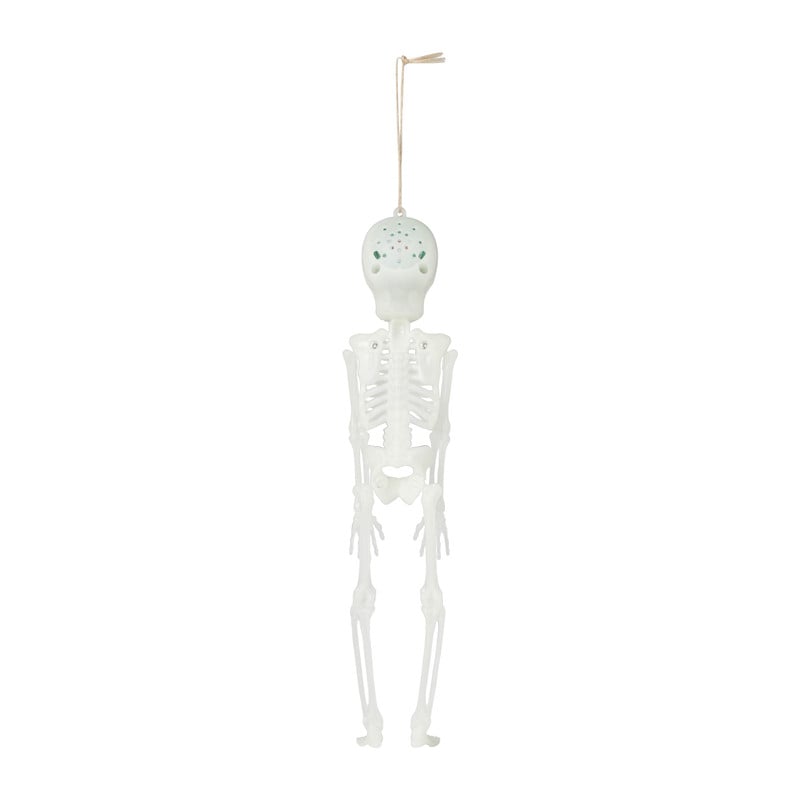 Skelet halloween - led/geluid - 25x5.5x4.5 cm