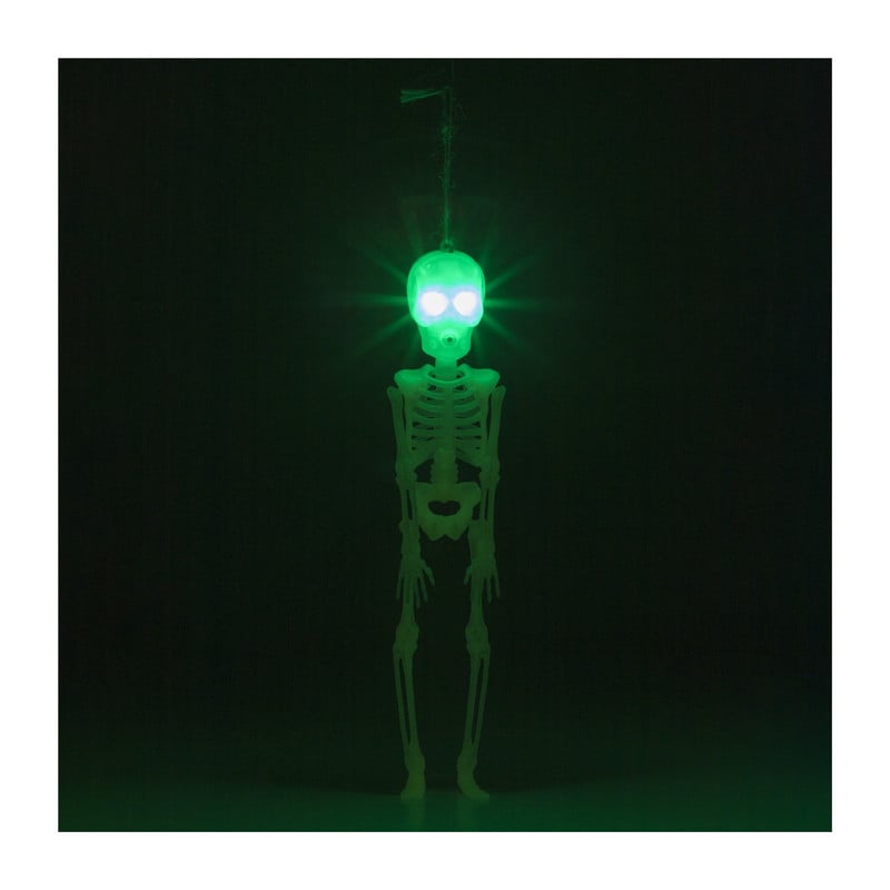 Skelet halloween - led/geluid - 25x5.5x4.5 cm