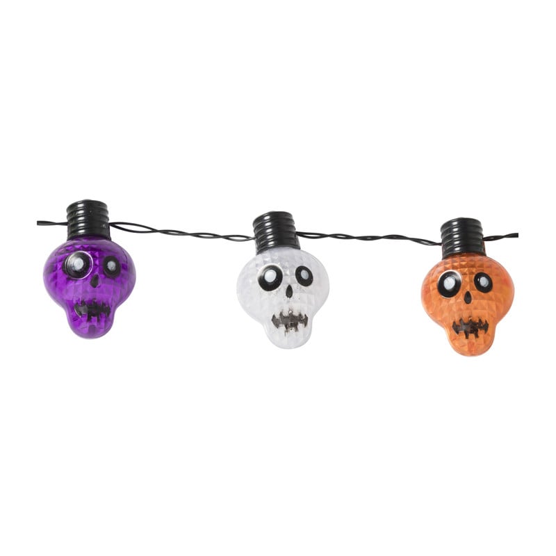 Ketting met lichtjes - skelet - ø44 cm