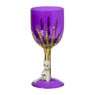 Wijnglas skelethand plastic - paars - ø8x17 cm