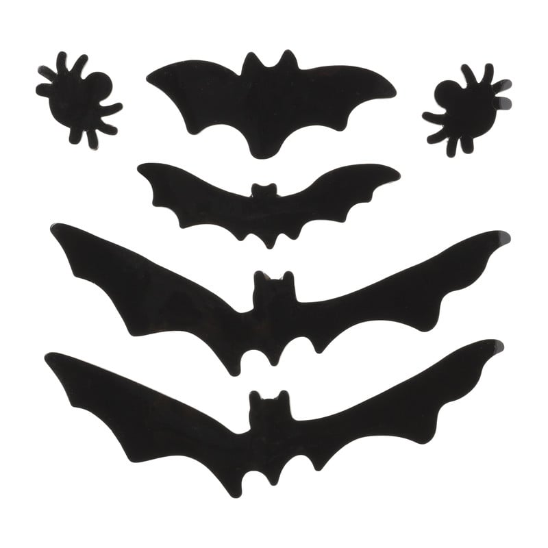 Raamsticker halloween - zwart - 19x19 cm