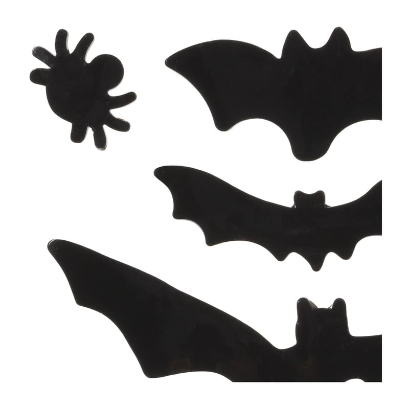 Raamsticker halloween - zwart - 19x19 cm